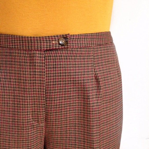 ●●SOLD!!!●●Vintage High Waist Plaid Square Pants - Picture 3 of 4